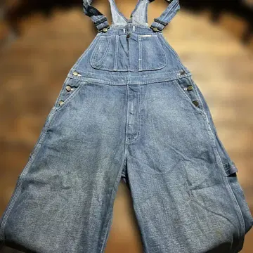 BOBSON 팝슨 데님 오버롤 인 원피스 데님 블루 M 사이즈