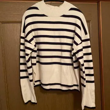 GLOBAL WORK 멜티 소매 버튼 스탠드 풀오버