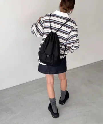 CANAL JEAN El mar 나일론 드로 코드 냅색