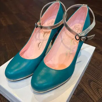 아차츄무 별주 얼굴 펌프스 터콰이즈 차케초케 L 24.5