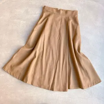 ANAYI/아나이 울 플레어 스커트 베이지