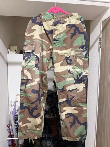 미군 밀리터리 카모플라쥬 우드랜드 카모 Medium/X-Short