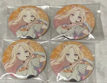 학원 아이돌 마스터 학마스 마네키네코 캔뱃지 호시나 4점