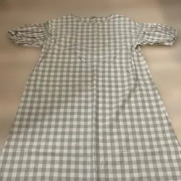 Samansa Mos2 체크 무늬 반팔 원피스 F 사이즈