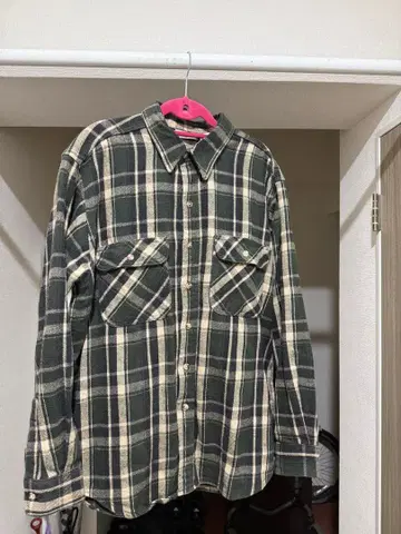 FIVE BROTHER XL 체크 무늬 플란넬 셔츠