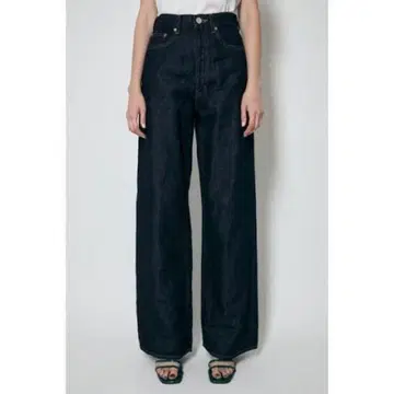 moussy COTTON LINEN WIDE STRAIGHT 25