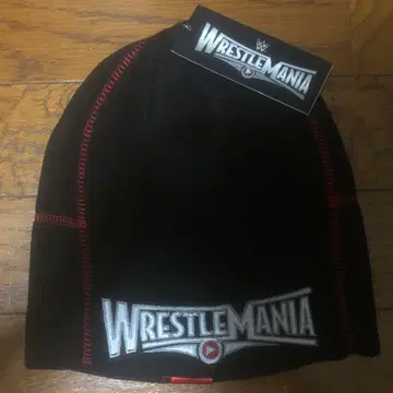 [ 미사용 새상품 ] WWE 레슬매니아 31 니트 모자 비니