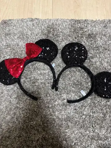 미키 미니 머리띠 2개 세트