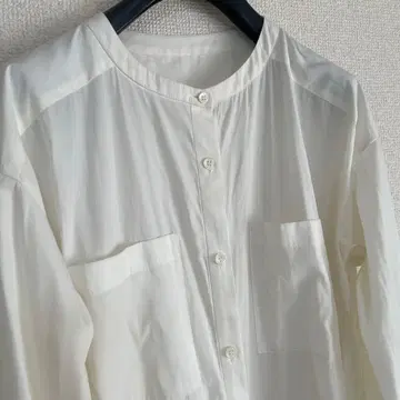 새상품급 화이트 버튼 셔츠 원피스 M 사이즈