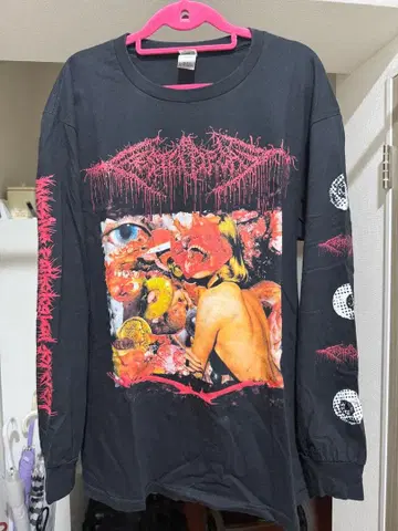 Festerdecay 중국 투어 한정판 블랙 XL 긴팔 셔츠