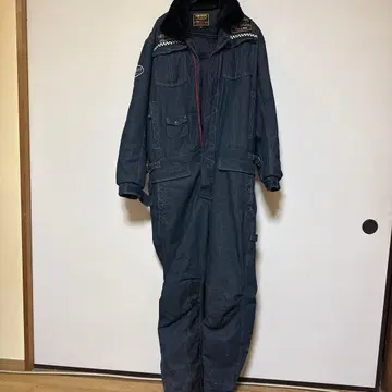 vanson 데님 퍼 오버롤