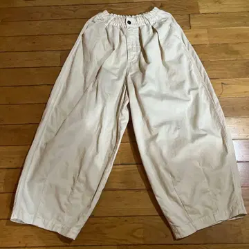 HARVESTY 베이지 서커스 팬츠