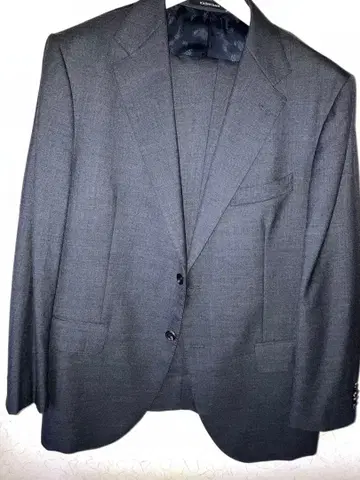 카시야마 수트 그레이 셋업 2버튼 빅 사이즈