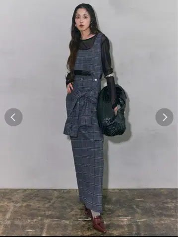 [ YUKKO 콜라보 ] 2WAY 셔츠 라이크 점프 스커트