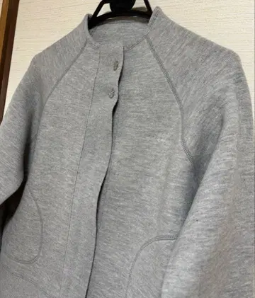 앙코 키 원포인트 자수 보틀넥 자켓 겉옷