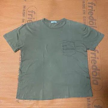 RADIALL 포켓 부착 T셔츠 올리브