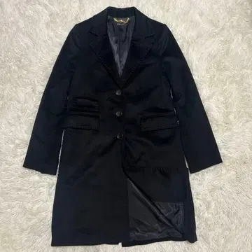 캐시미어 100% 스터링 루어 체스터 코트 블랙 38