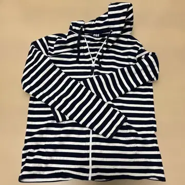 헬리한센 스트라이프 후드 부착 후드티 HH