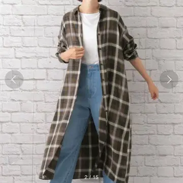 LEPSIM 체크 셔츠 원피스 택 포함 미사용 새상품