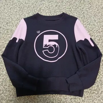 네이비 핑크 숫자 5 트레이닝복