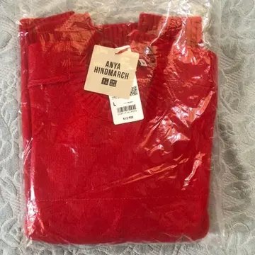 새상품 유니클로 안야 힌드마치 캐시미어 100% 니트 스웨터 L