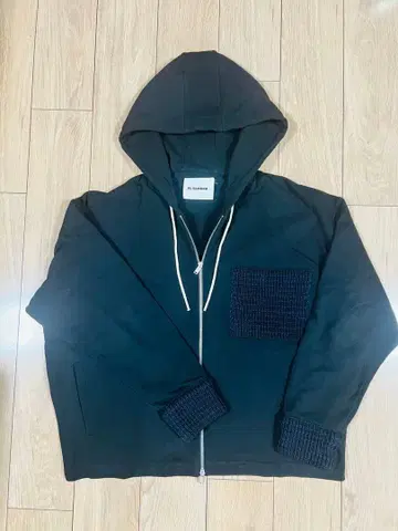 질 샌더 블랙 후드티 S 사이즈