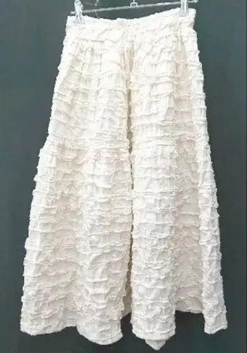 사주 부티크 허리밴딩 롱 기장 플레어 스커트