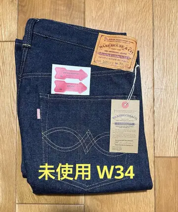 미사용 웨어하우스 1000XX W34 DSB 1946 모델 리지드