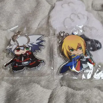 블레이블루 라그나 더 블러드엣지 & 진 키사라기 아크릴 키링 애니메이션