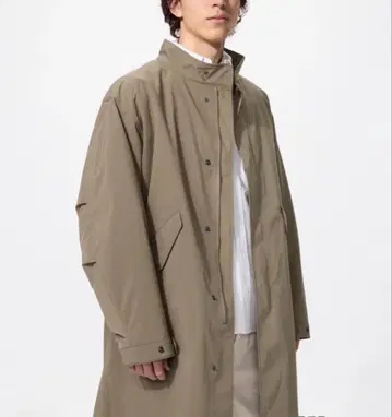 [ 새상품급 ] 유니클로 윈드프루프 2WAY 코트 브라운