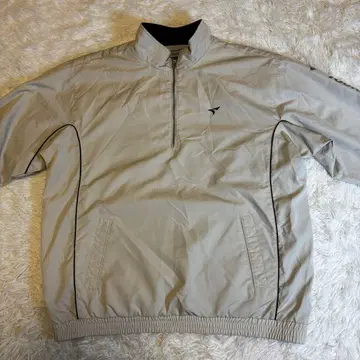 TOUR STAGE 속기모 하프 지퍼 의류 LL 방한 베이지 계열 화이트