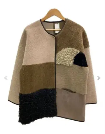 ROSE BUD 패치워크 플리스 자켓