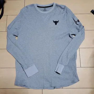 언더아머 긴팔 티셔츠 M 그레이 프로젝트 락