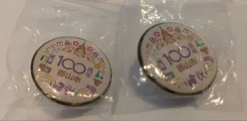 후쿠시마현 고리야마시제 시행 100주년 기념 핀 배지 2세트