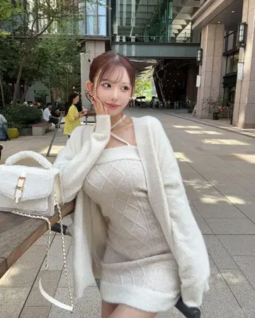 Cherimi 셰리미 케이블 앙상블 원피스