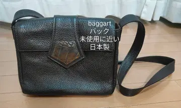 baggart 블랙 가죽 숄더백