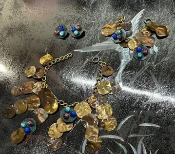 #목걸이와 귀찌 뱅글 세트