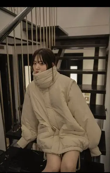 mideal 패딩 블루종 미사용품