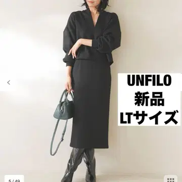 새상품 UNFILO BEAUTY FORM JERSEY I라인 스커트 LT