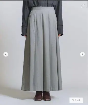 BEAUTY&YOUTH 플리츠 롱 스커트 XS