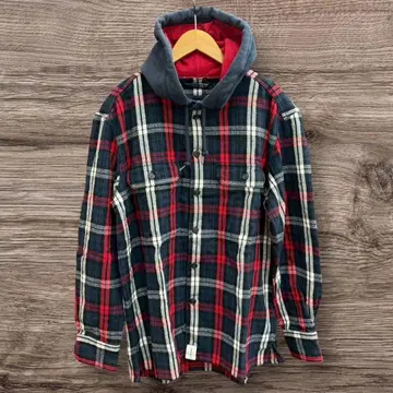 26Y3 DESCENDANT 후드 부착 체크 셔츠 1 플란넬 셔츠