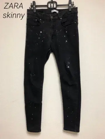 ZARA 스키니 데님 블랙 EUR42