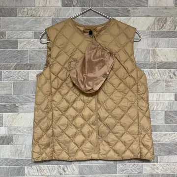 UNIQLO 웜 퍼프 퀼팅 베스트 베이지 M 퍼프 테크