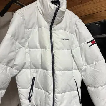HILFIGER 화이트 다운 자켓