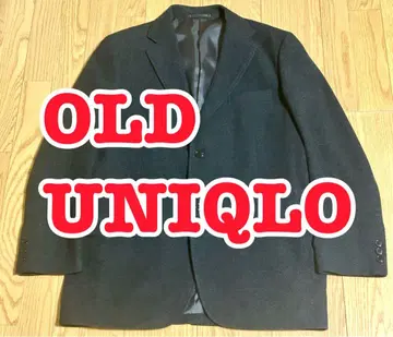 UNIQLO 올드 유니클로 캐시미어 혼방 테일러드 자켓 차콜