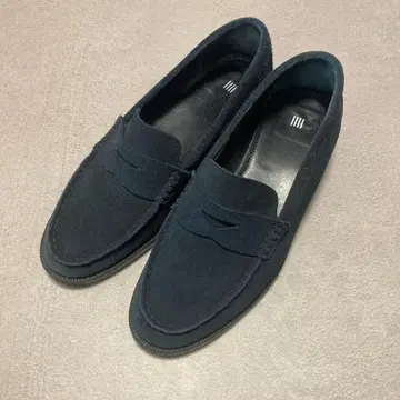 정장 셀렉트 네이비 스웨이드 로퍼 24.5