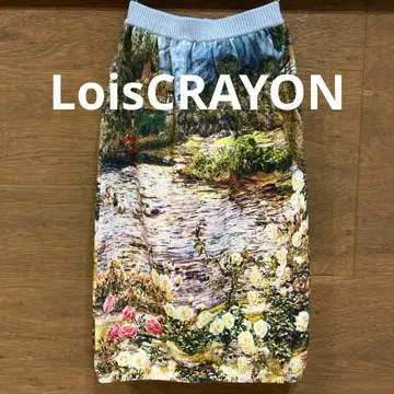 LoisCRAYON 로이스크레용 랜드스케이프 스커트 고블랑 니트