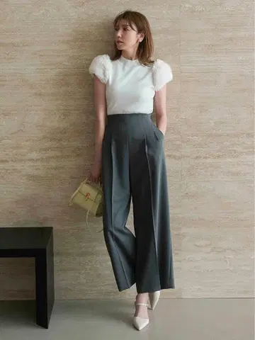 CELFORD 와이드 팬츠 블랙