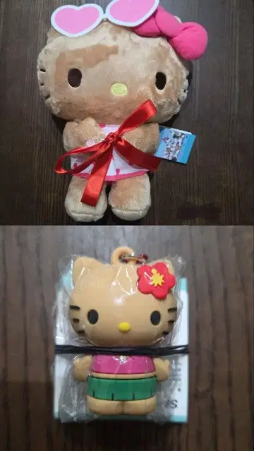 [ 헬로키티 ] TAITO 한정판 봉제 인형과 PVC 마스코트 키링