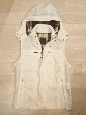 MACHINTOSH 화이트 베스트 체크 무늬 미사용 새상품